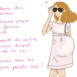 femme enceinte chic et glamour